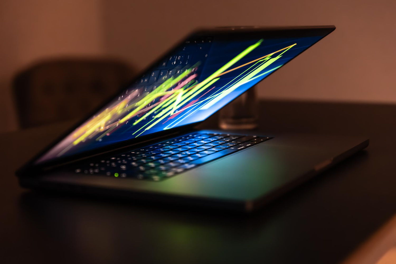 Gaming laptop displayed for performance and specification comparison